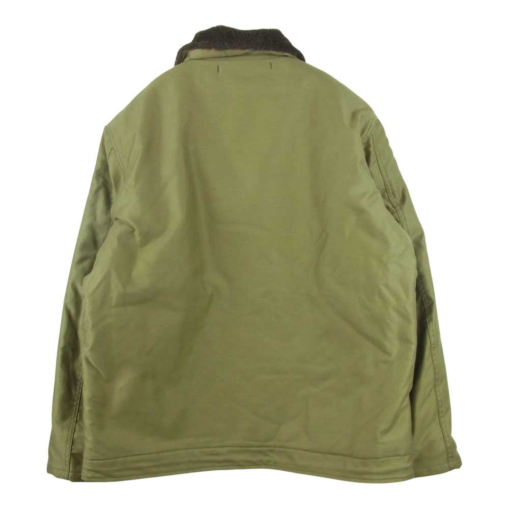 The REAL McCOY'S ザリアルマッコイズ TYPE N-1 DECK JACKET デッキ ジャケット ミリタリー カーキ系 44【美品】【中古】