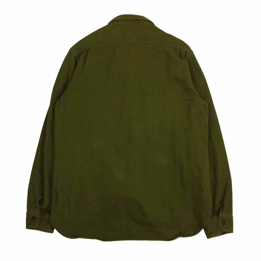 トロフィークロージング MACHINE AGE FLANNEL SHIRT コットン フランネル シャツ 長袖シャツ カーキ カーキ系 15【中古】
