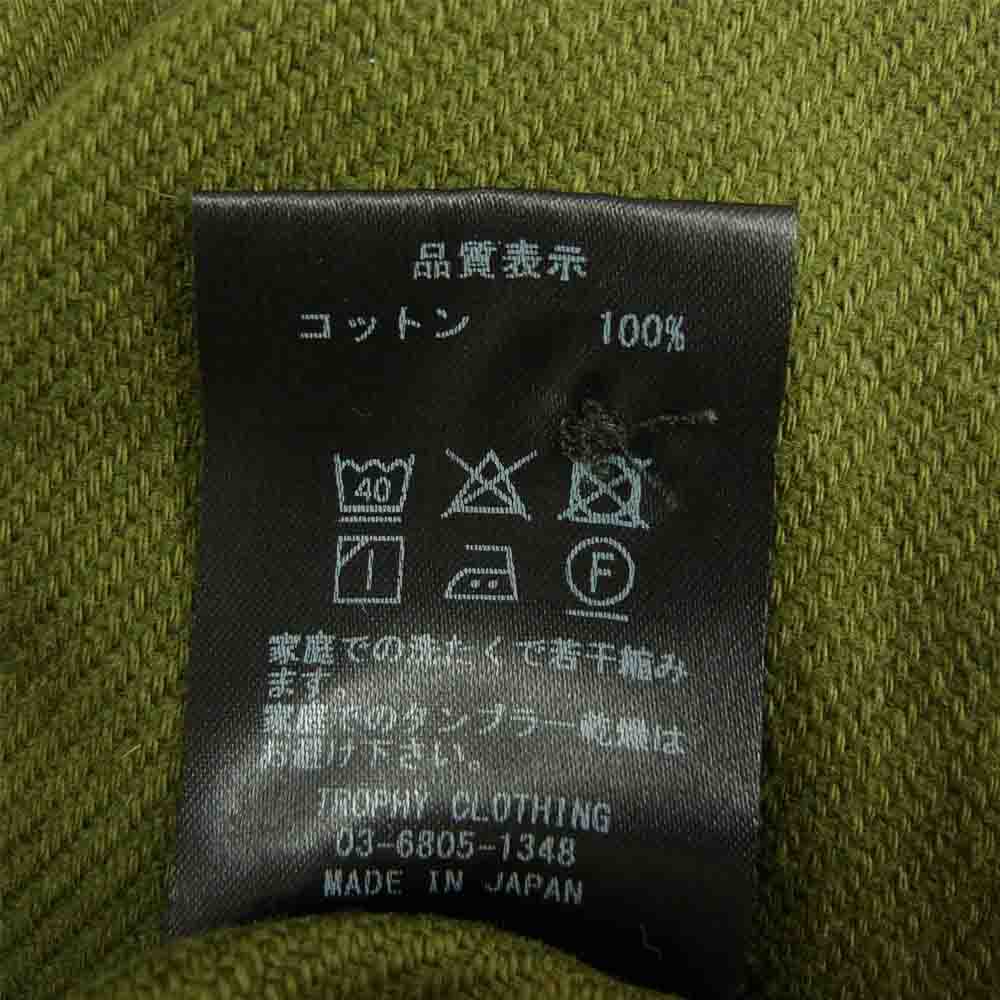トロフィークロージング MACHINE AGE FLANNEL SHIRT コットン フランネル シャツ 長袖シャツ カーキ カーキ系 15【中古】