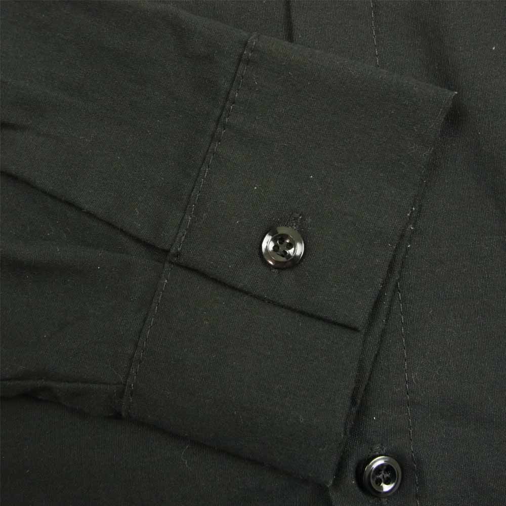 LANGLITZ LEATHERS ラングリッツレザーズ ロゴプリント プリント ワーク シャツ 長袖 シャツ ブラック ブラック系 L【中古】