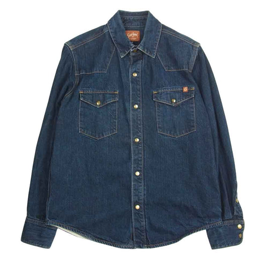 シップジョン Townes Western Shirt デニム ウエスタン シャツ インディゴブルー系 M【中古】