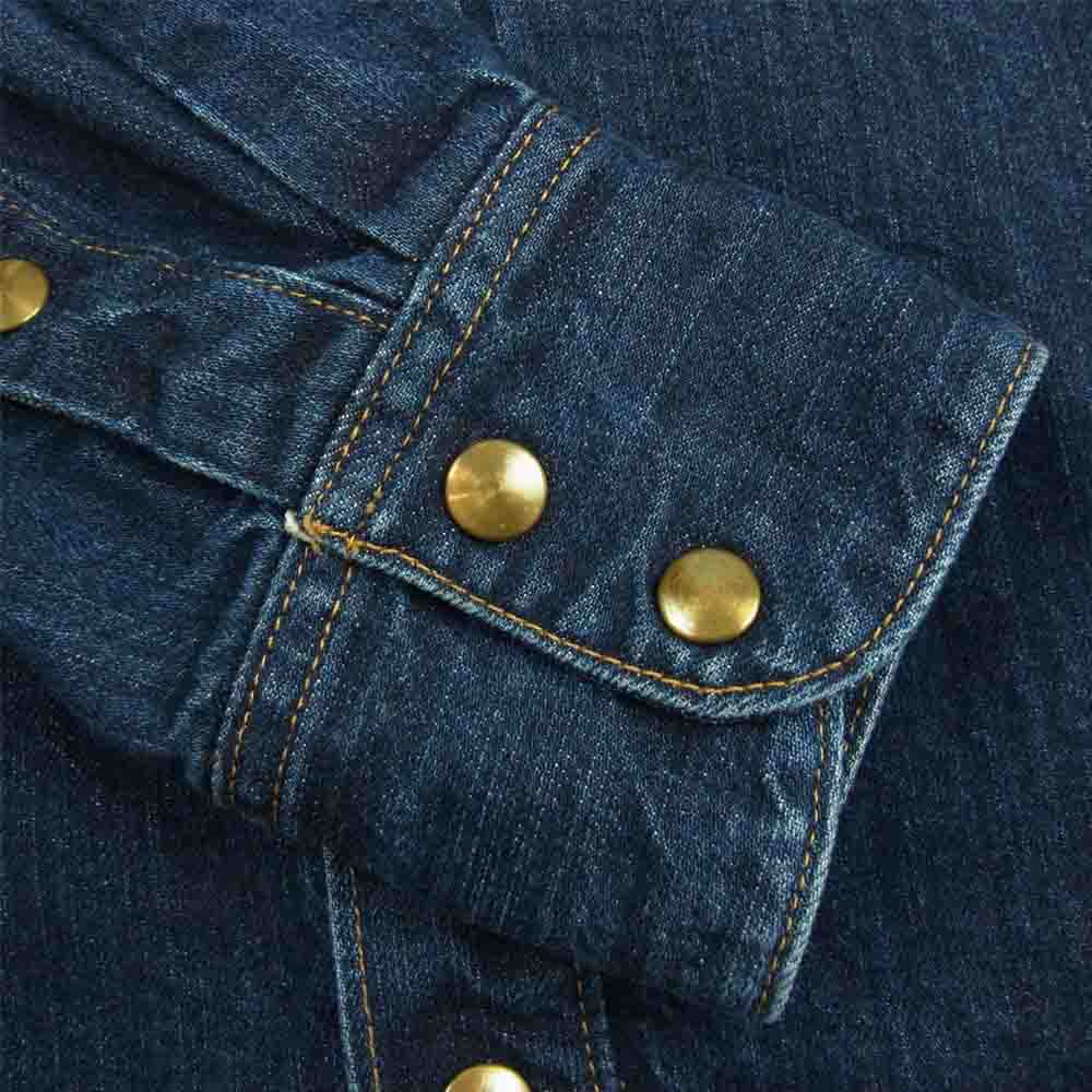 シップジョン Townes Western Shirt デニム ウエスタン シャツ インディゴブルー系 M【中古】