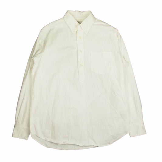 The REAL McCOY'S ザリアルマッコイズ JOE McCOY ジョーマッコイ PULL OVER BUTTON DOWN SHIRT プルオーバー ボタンダウン 長袖 シャツ ホワイト系 M【中古】