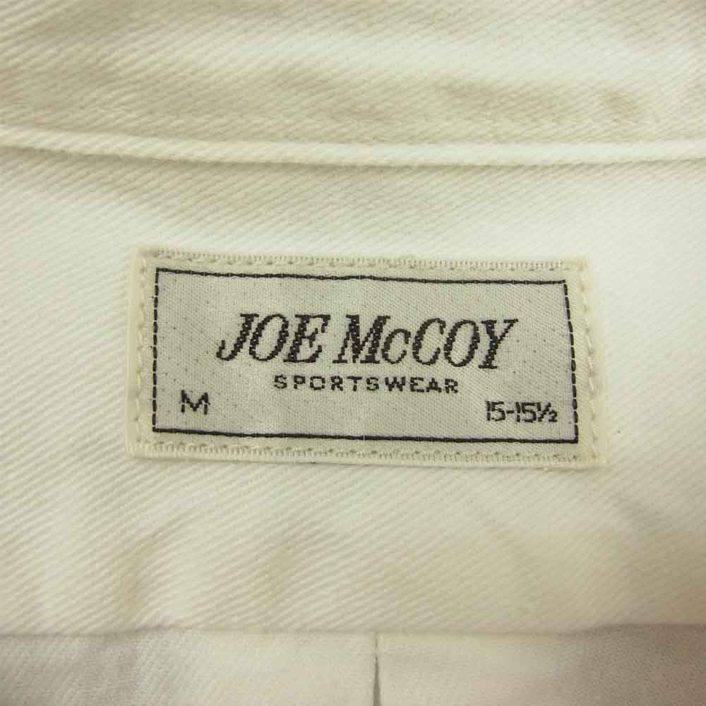 The REAL McCOY'S ザリアルマッコイズ JOE McCOY ジョーマッコイ PULL OVER BUTTON DOWN SHIRT プルオーバー ボタンダウン 長袖 シャツ ホワイト系 M【中古】
