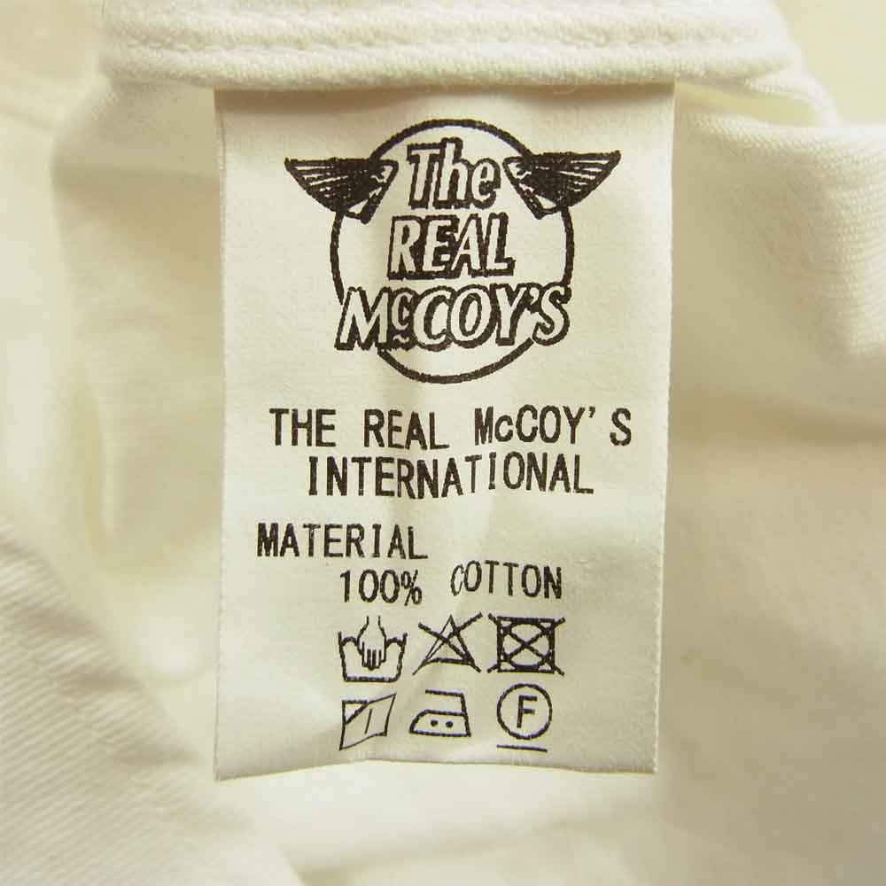 The REAL McCOY'S ザリアルマッコイズ JOE McCOY ジョーマッコイ PULL OVER BUTTON DOWN SHIRT プルオーバー ボタンダウン 長袖 シャツ ホワイト系 M【中古】