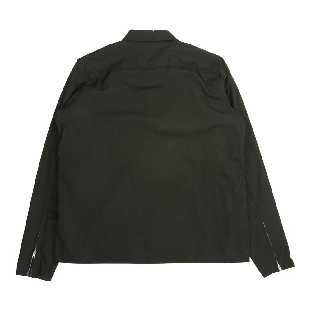 LANGLITZ LEATHERS ラングリッツレザーズ Long Sleeve Work Shirts TypeA ヘビーウエイトTC ウェザー 長袖 ワーク シャツ ブラック ブラック系 L【中古】