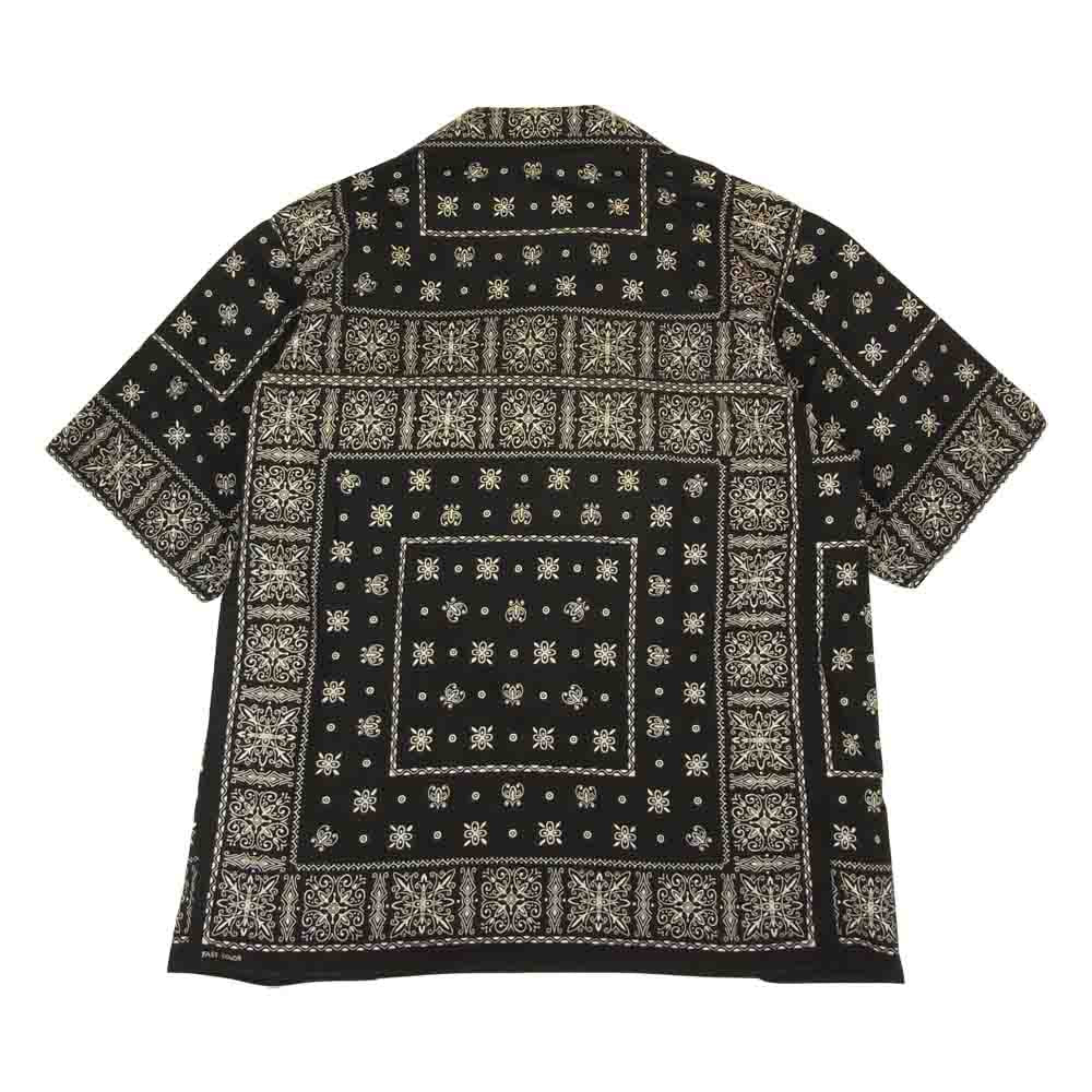 The REAL McCOY'S ザリアルマッコイズ JOE McCoy ジョーマッコイ Bandana Shirt バンダナ 半袖 オープン シャツ ブラック系 M【美品】【中古】
