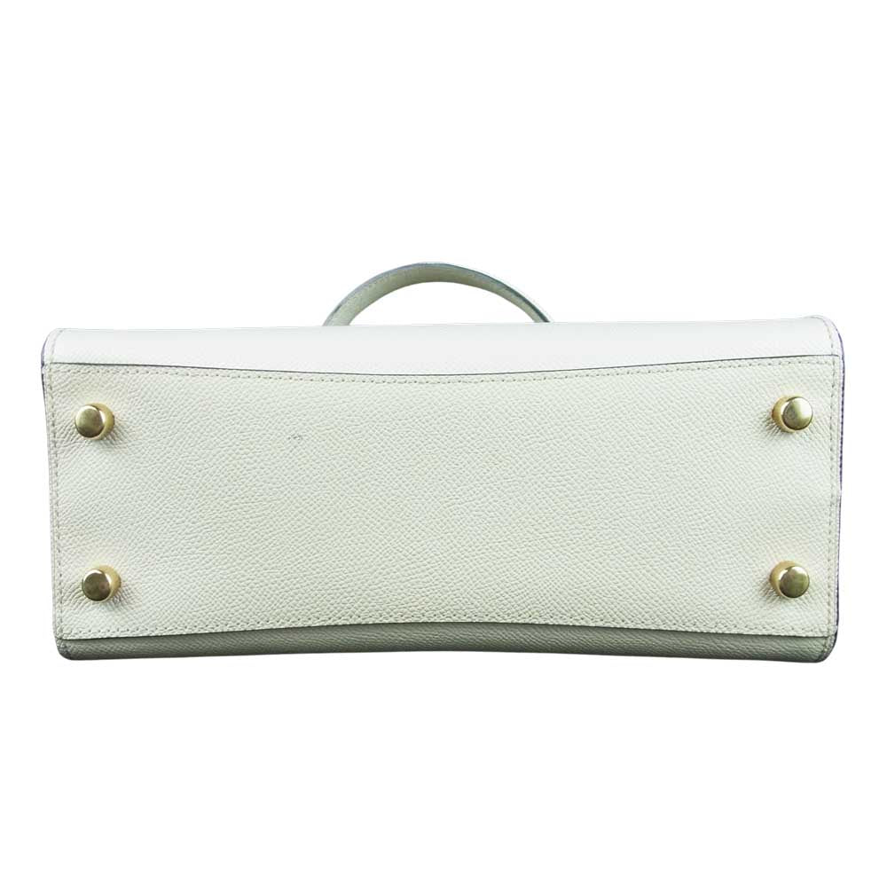 COACH コーチ B2057-F76618 2WAY レザー ショルダー ハンド バッグ オフホワイト系【中古】