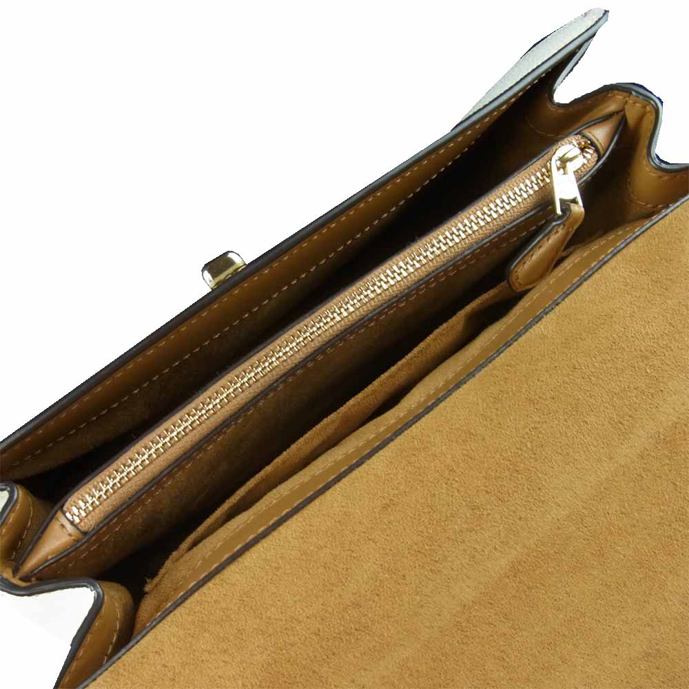 COACH コーチ B2057-F76618 2WAY レザー ショルダー ハンド バッグ オフホワイト系【中古】