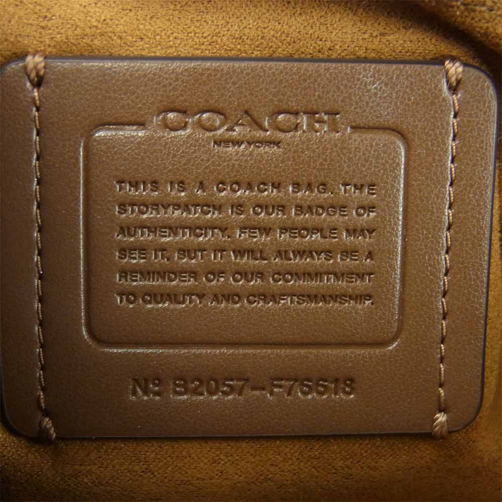 COACH コーチ B2057-F76618 2WAY レザー ショルダー ハンド バッグ オフホワイト系【中古】