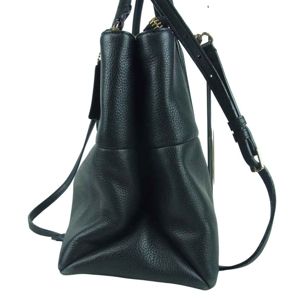 COACH コーチ A1469 28160 ボロー 2WAY レザー ショルダー ハンド バッグ ブラック系【中古】