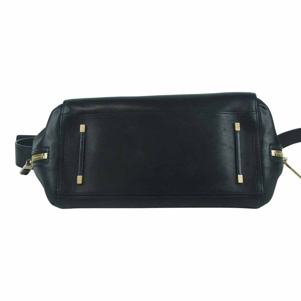 Salvatore Ferragamo サルヴァトーレフェラガモ 2WAY レザー ショルダー ハンド バッグ イタリア製 ブラック系【中古】