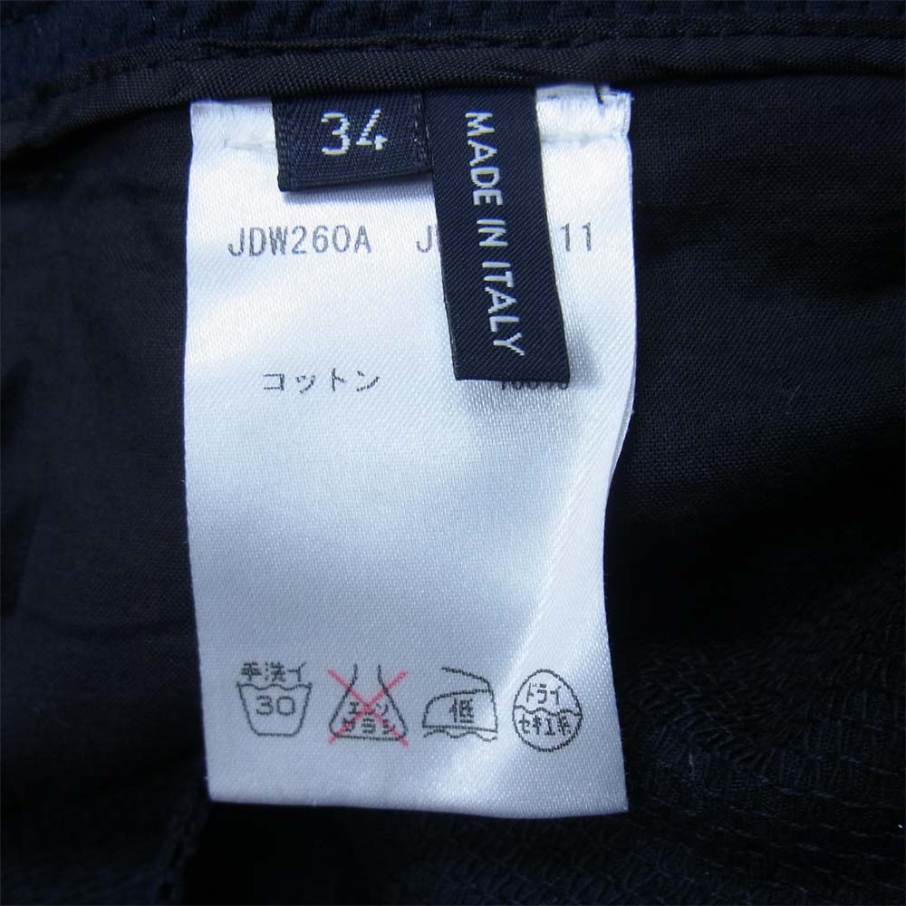 JIL SANDER ジルサンダー JDW260A JW006 センタープレス コットン ハーフパンツ ショーツ ネイビー系 34【中古】