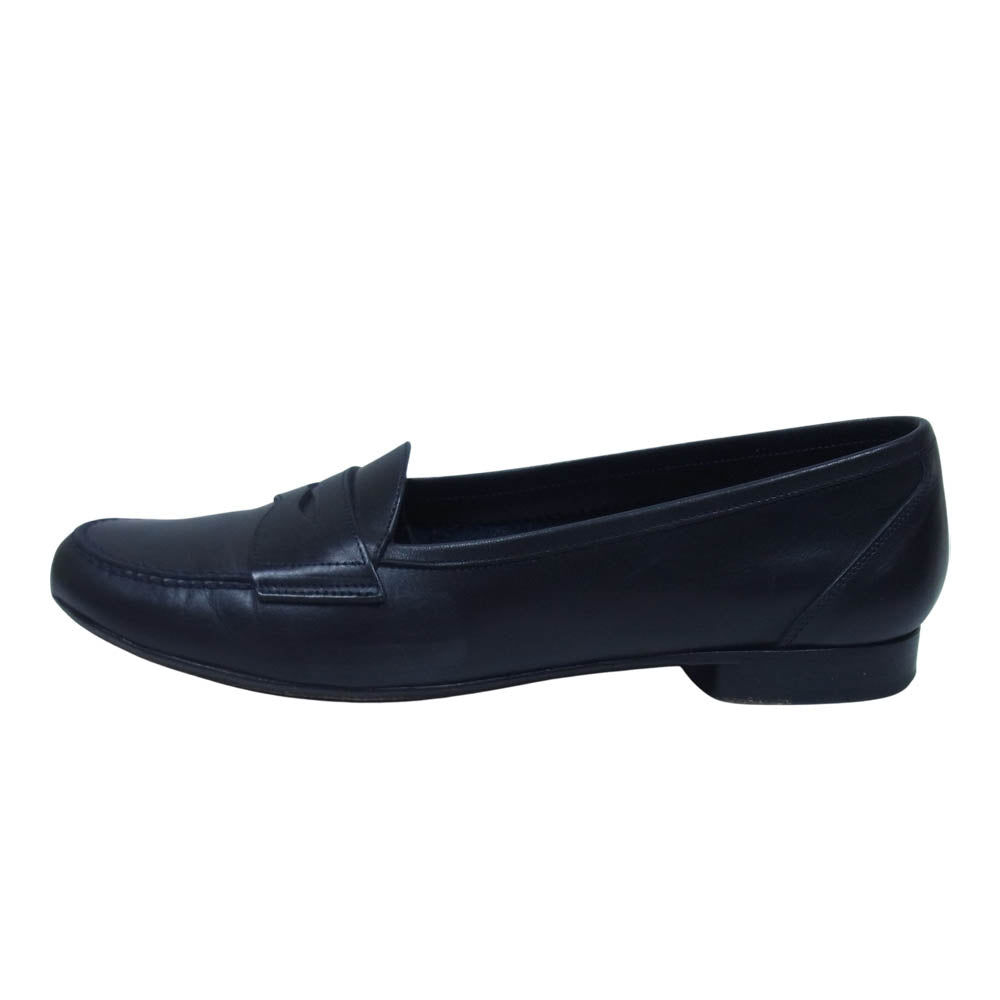 Brooks Brothers ブルックスブラザーズ レザー ローファー パンプス ダークネイビー系 6【中古】
