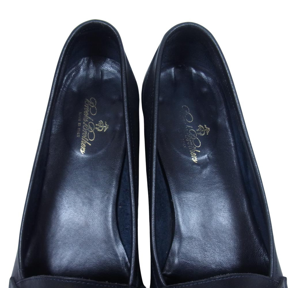 Brooks Brothers ブルックスブラザーズ レザー ローファー パンプス ダークネイビー系 6【中古】