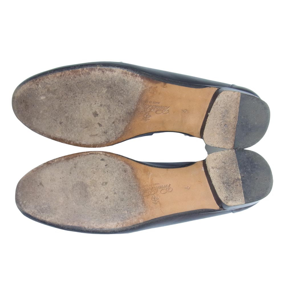 Brooks Brothers ブルックスブラザーズ レザー ローファー パンプス ダークネイビー系 6【中古】