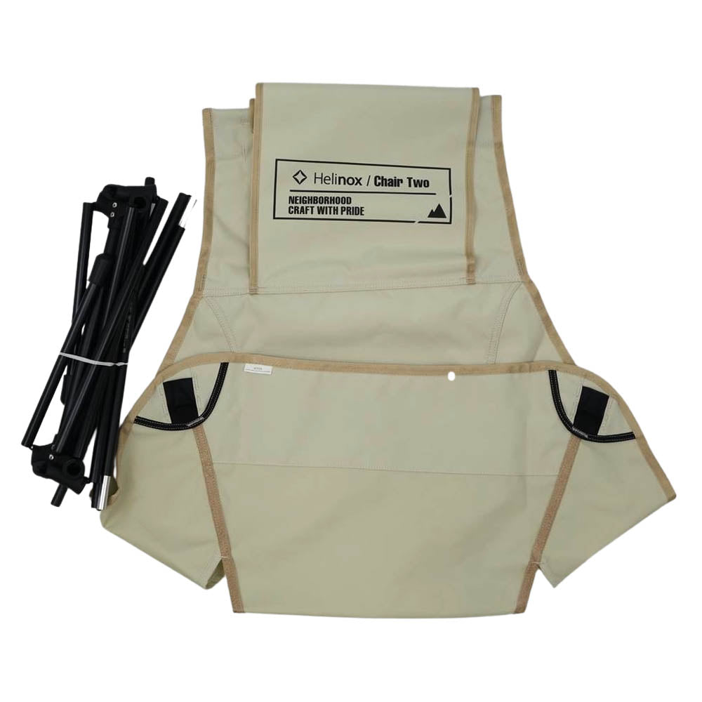 NEIGHBORHOOD ネイバーフッド 221HXHXN-AC03 × Helinox ヘリノックス HX E-CHAIR TWO キャンプ チェア 椅子 NATURAL FITS ALL【極上美品】【中古】