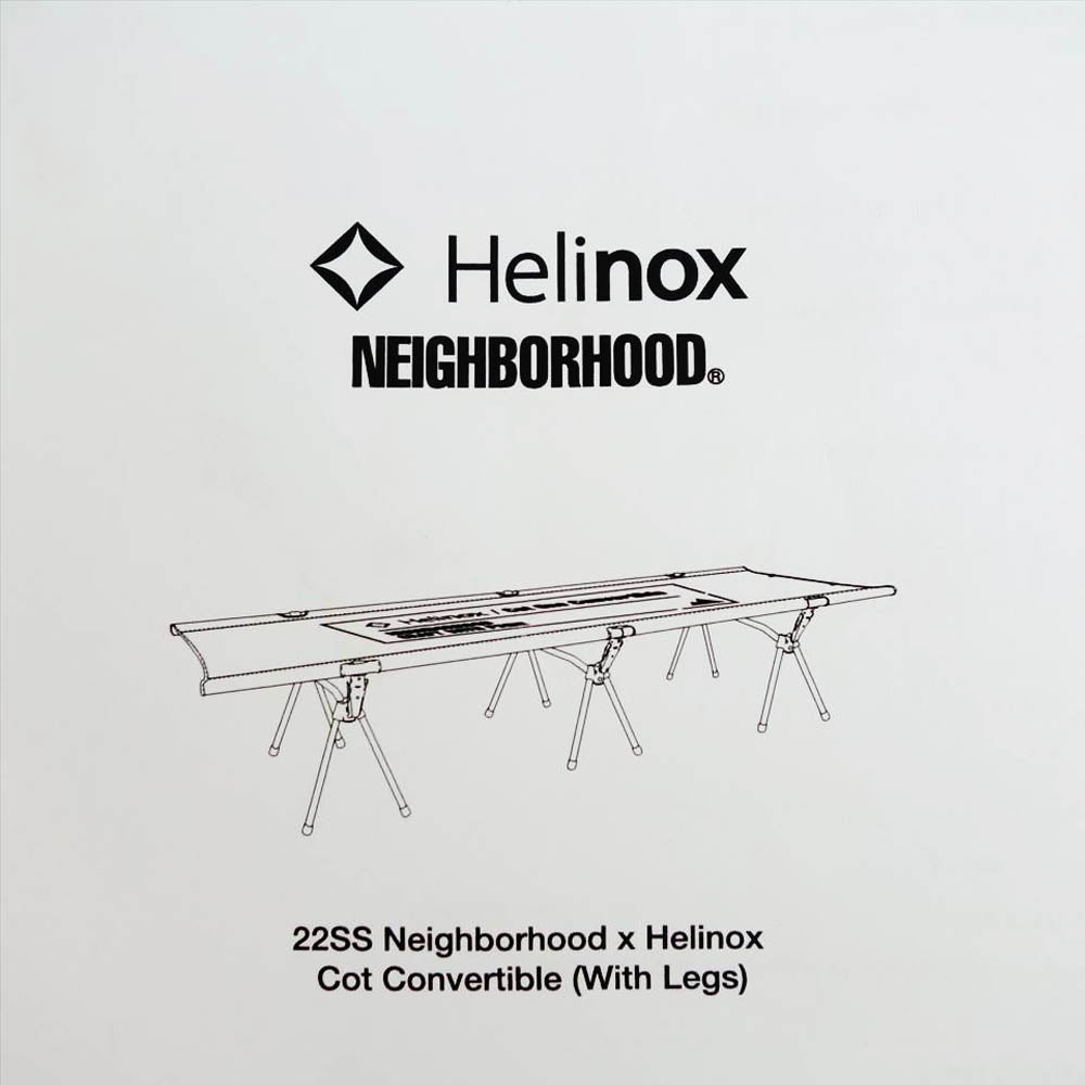 NEIGHBORHOOD ネイバーフッド 221HXHXN-AC04 × Helinox ヘリノックス  HX E-COT HIGH COT ONE CONVERTIBLE コットハイ NATURAL【美品】【中古】
