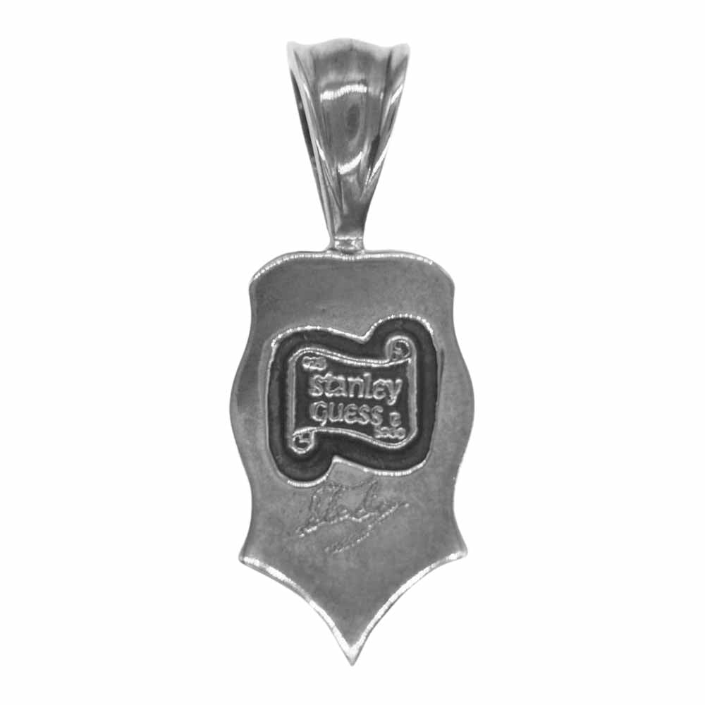 STANLEY GUESS スタンリーゲス ウッドギター ペンダントトップ シルバー系【中古】