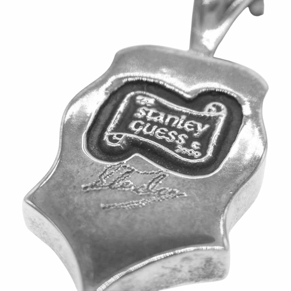 STANLEY GUESS スタンリーゲス ウッドギター ペンダントトップ シルバー系【中古】