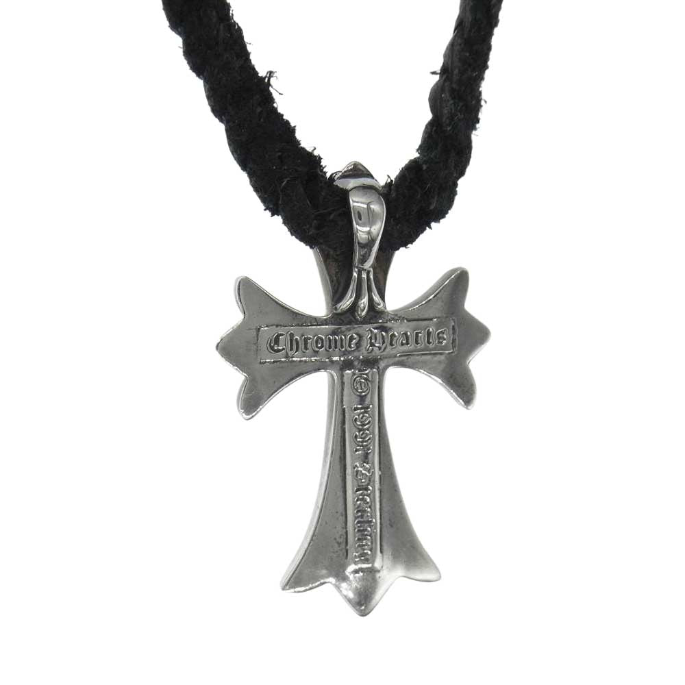 CHROME HEARTS クロムハーツ（原本有） スモール CHクロス ボロチップ ブラック系【中古】