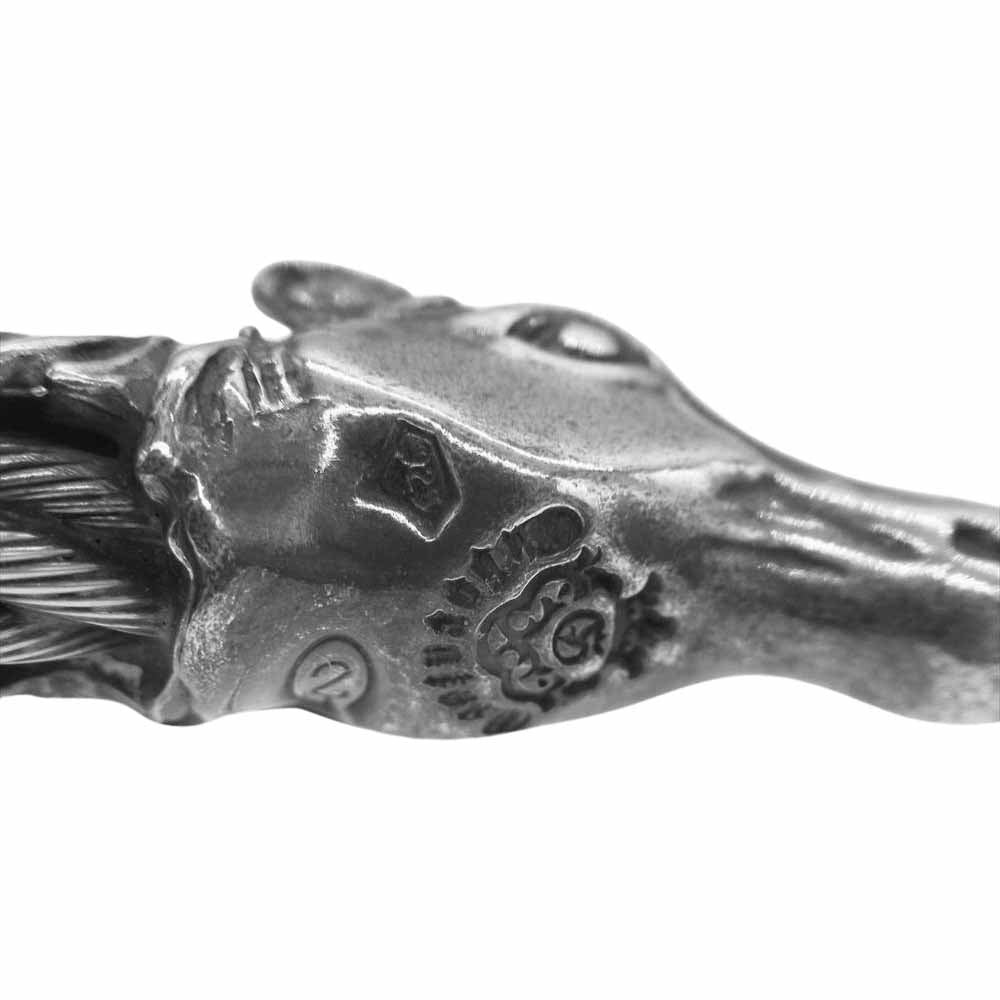 GABOR ガボール ホースヘッド ケーブル ワイヤー バングル シルバー系【中古】