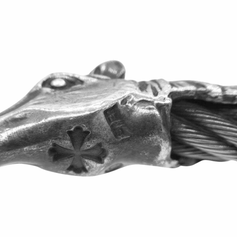 GABOR ガボール ホースヘッド ケーブル ワイヤー バングル シルバー系【中古】