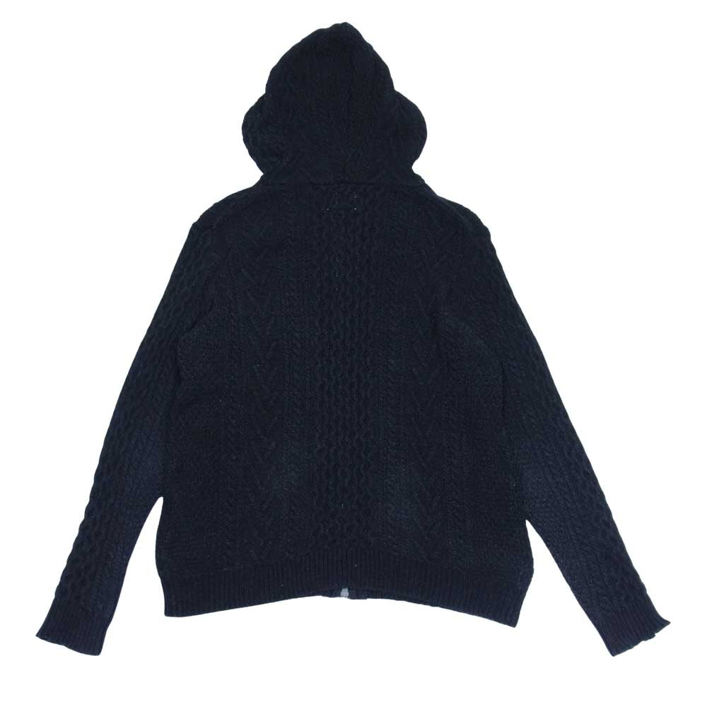 NEIGHBORHOOD ネイバーフッド 132STNH-KNM02 フィッシャーマン ニット ジップアップ パーカー ブラック系 M【中古】