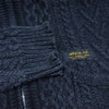 NEIGHBORHOOD ネイバーフッド 132STNH-KNM02 フィッシャーマン ニット ジップアップ パーカー ブラック系 M【中古】