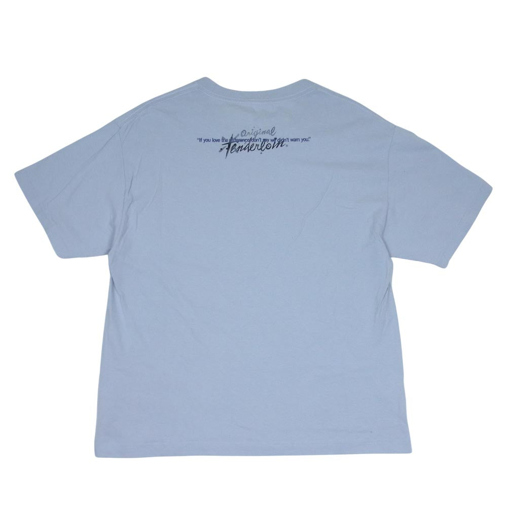 TENDERLOIN テンダーロイン 20SS T-TEE B.S.D.I.Y.T S/S ボルネオスカル クルーネック ロゴ プリント Tシャツ グレー系 L【中古】