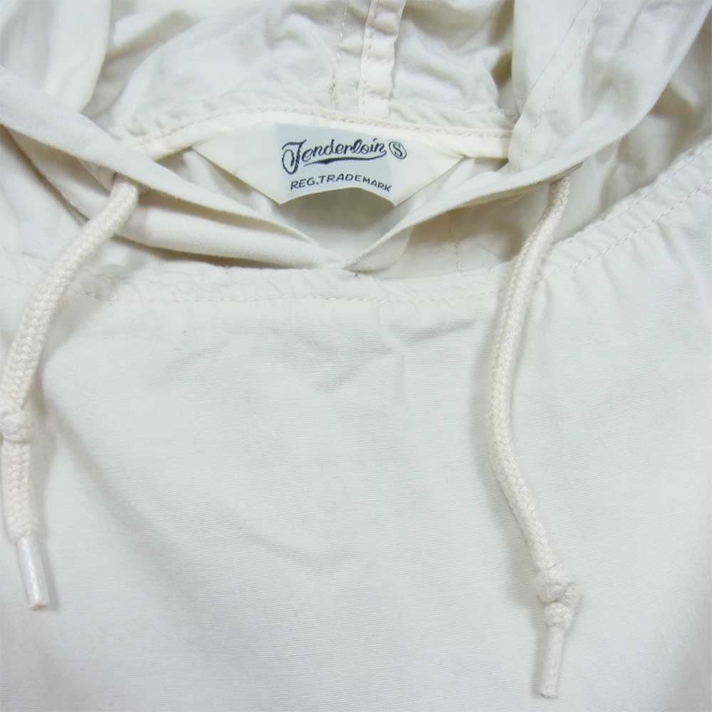 TENDERLOIN テンダーロイン 18AW ATX HOODED SP NATURAL ボルネオスカル バックプリント ロゴ パーカー ベージュ系 S【中古】