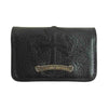CHROME HEARTS クロムハーツ（原本無） GRMT クロスパッチ カードケース ブラック系【中古】