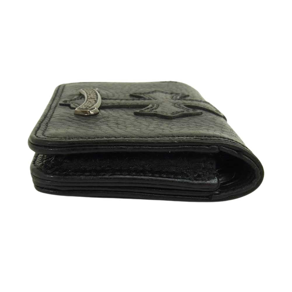 CHROME HEARTS クロムハーツ（原本無） GRMT クロスパッチ カードケース ブラック系【中古】