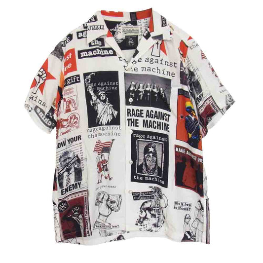 WACKO MARIA ワコマリア 20SS RAGE AGAINST THE MACHINE レイジアゲインストザマシーン S/S HAWAIIAN SHIRTS 半袖 ハワイアン アロハ シャツ マルチカラー系 M【中古】