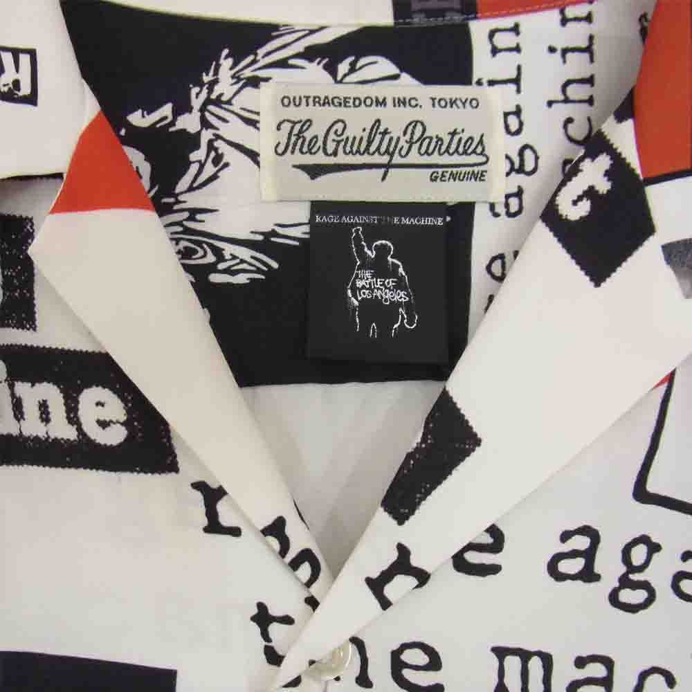 WACKO MARIA ワコマリア 20SS RAGE AGAINST THE MACHINE レイジアゲインストザマシーン S/S HAWAIIAN SHIRTS 半袖 ハワイアン アロハ シャツ マルチカラー系 M【中古】