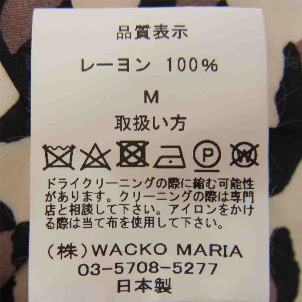 WACKO MARIA ワコマリア レオパード 長袖 オープンカラー ハワイアン