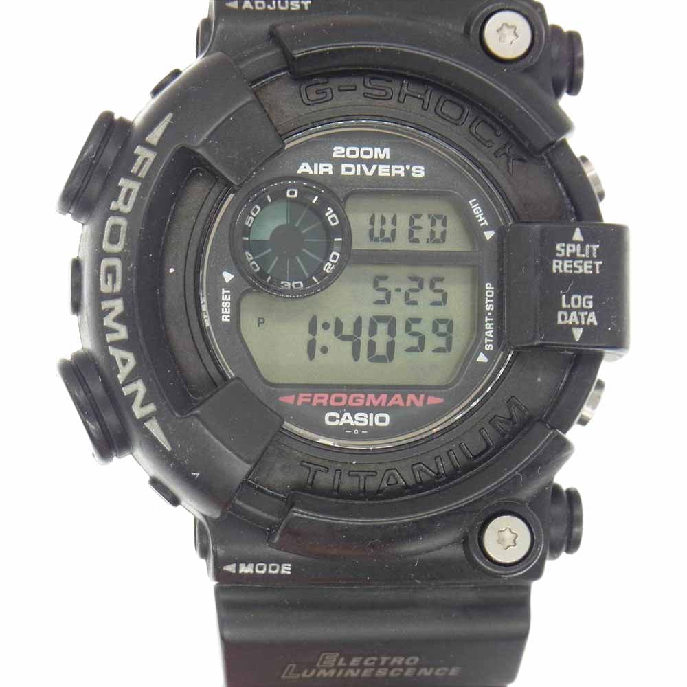 G-SHOCK ジーショック DW-8200Z-1T FROGMAN フロッグマン MEN IN BLACK ブラック系【中古】