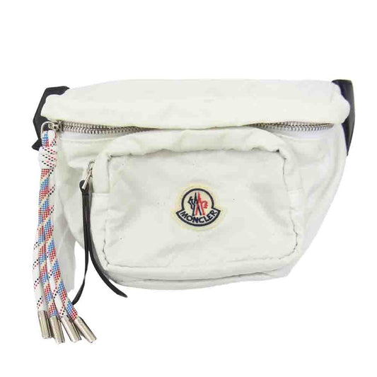 MONCLER モンクレール F10985M70010 ジャパンタグ FELICIE フェリシェ ウエストバッグ ボディバッグ ホワイト系【中古】