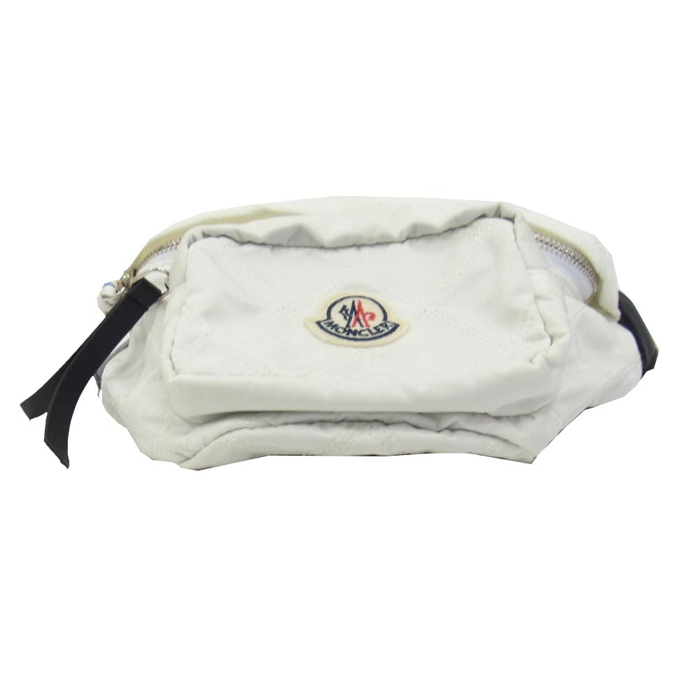 MONCLER モンクレール F10985M70010 ジャパンタグ FELICIE フェリシェ ウエストバッグ ボディバッグ ホワイト系【中古】