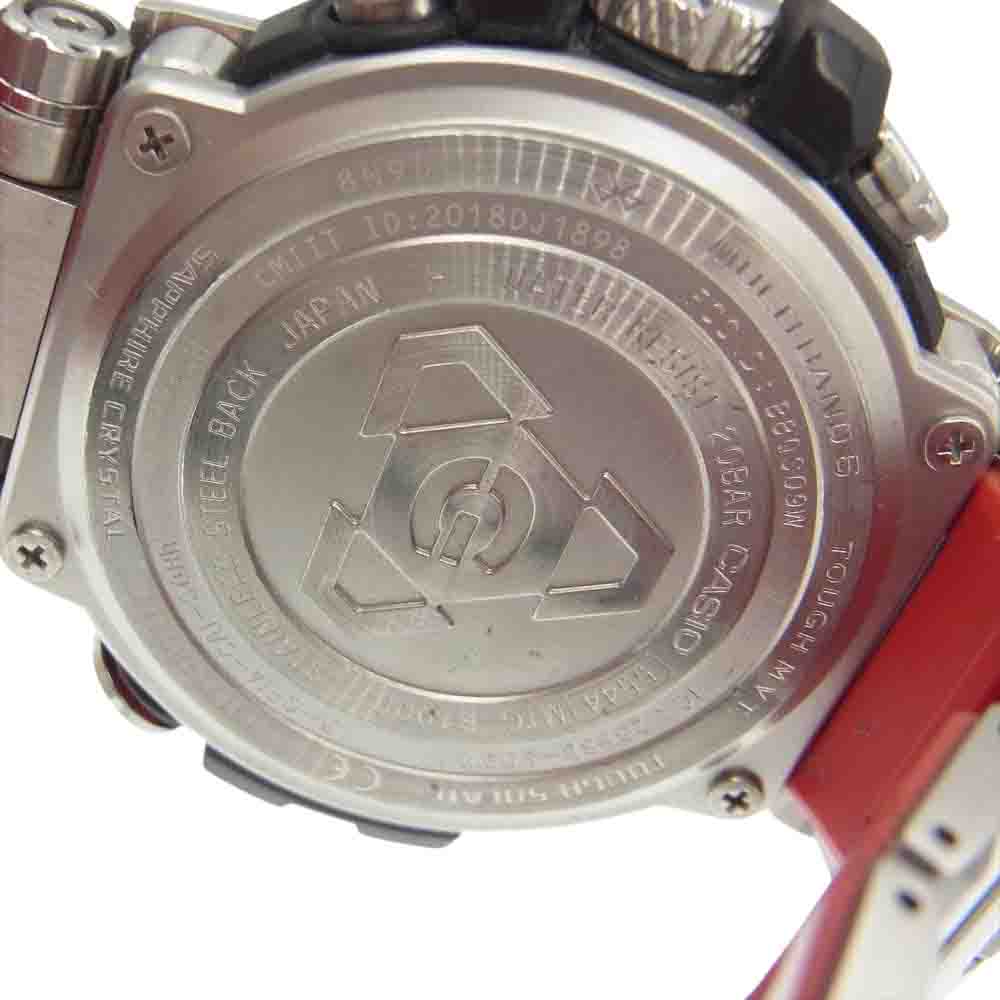 G-SHOCK ジーショック MTG-B1000D-1AJF Bluetooth搭載モデル タフソーラー ウォッチ シルバー系 レッド系【中古】