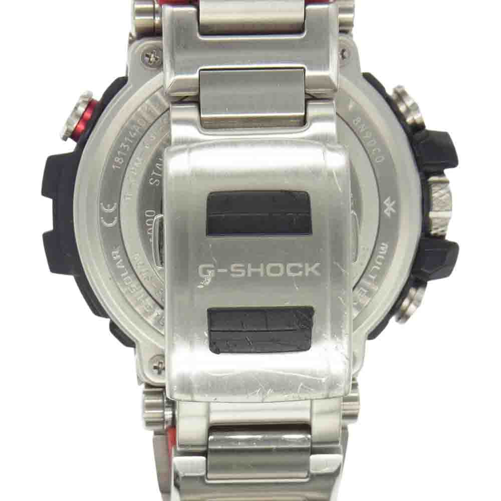 G-SHOCK ジーショック MTG-B1000D-1AJF Bluetooth搭載モデル タフソーラー ウォッチ シルバー系 レッド系【中古】