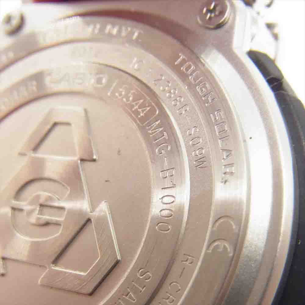 G-SHOCK ジーショック MTG-B1000D-1AJF Bluetooth搭載モデル タフソーラー ウォッチ シルバー系 レッド系【中古】