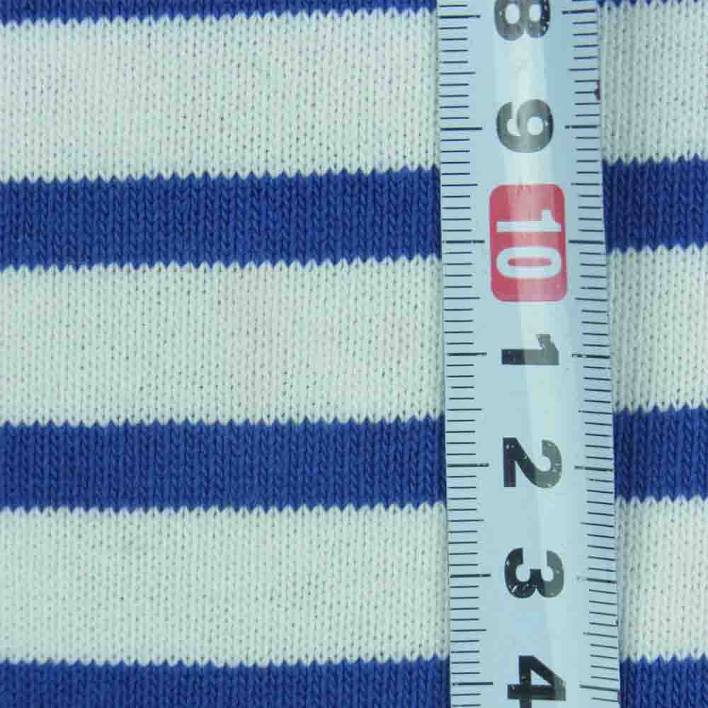 SAINT JAMES セントジェームス ウエッソン ボーダー バスク シャツ カットソー 長袖 ホワイト系 ブルー系 M【中古】