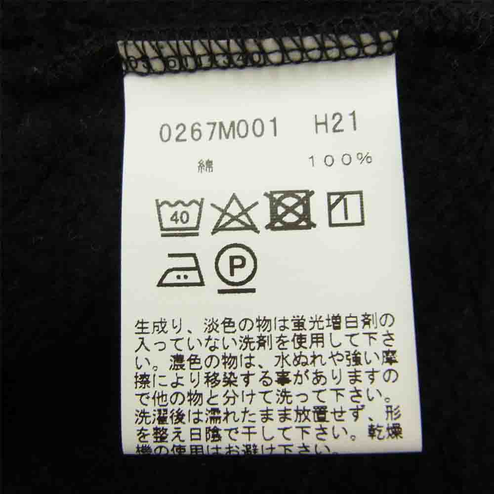 agnes b. アニエスベー 0267M001 コンプレッション カーディガン スナップボタン 裏起毛スウェット ブラック系 1【中古】