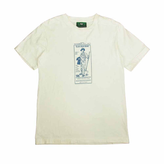 ブラックベアブランド PRINT TEE プリント Tシャツ ホワイト系 S【中古】