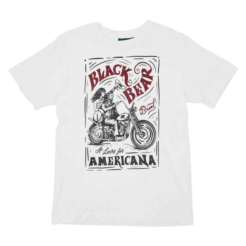 ブラックベアブランド PRINT TEE プリント Tシャツ ホワイト系 S【中古】