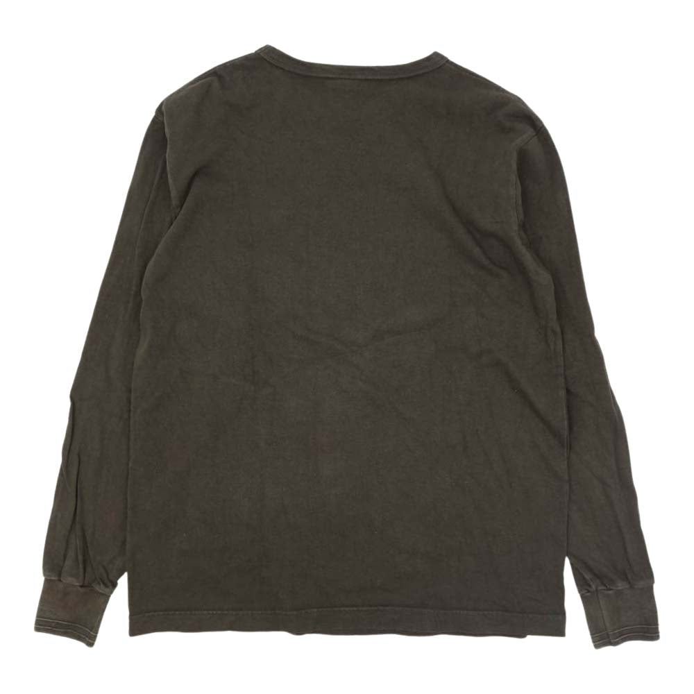 トロフィークロージング Pocket L/S Tee ポケット 長袖 Tシャツ ガンブラック チャコール系 L【中古】