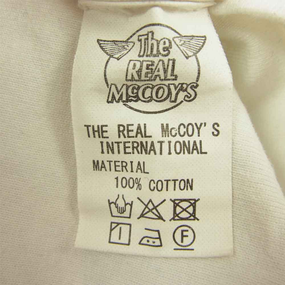 The REAL McCOY'S ザリアルマッコイズ ステンシルプリント Tシャツ ホワイト系 42【中古】