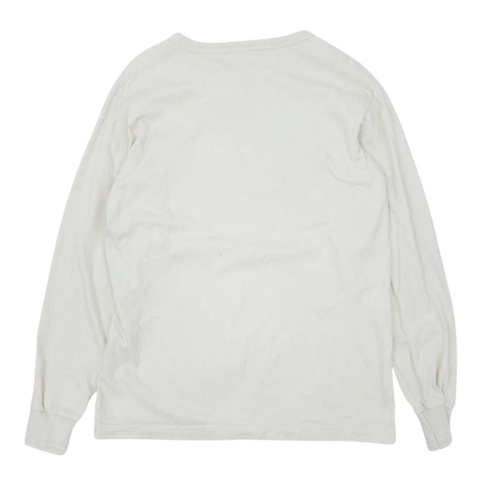 トロフィークロージング 15TH Work Logo OD L/S Tee ロゴ 長袖 Tシャツ カットソー オフホワイト系 M【中古】