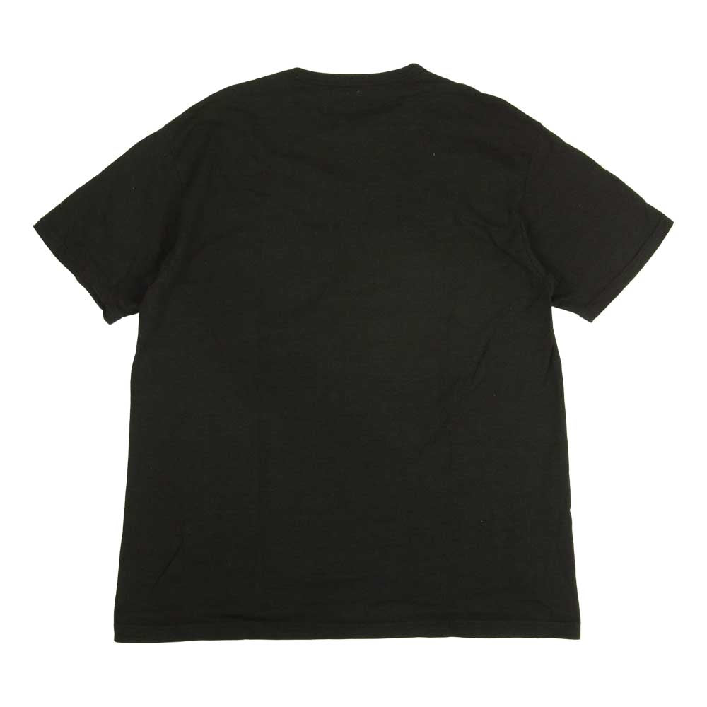 The REAL McCOY'S ザリアルマッコイズ AMERICAN ATHENTIC CO. SEABEES フロッキー プリント 吊り編み ミリタリー Tシャツ ブラック系 XL【中古】